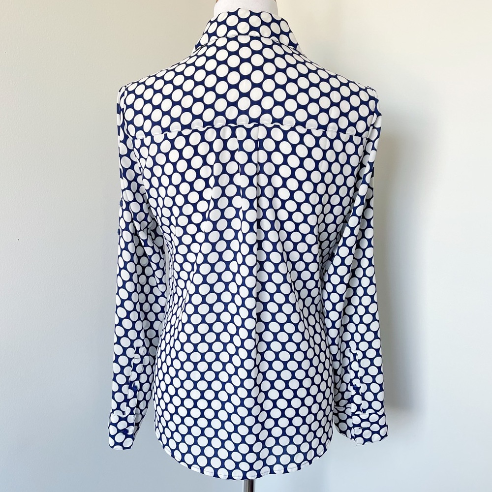 Express Portofino Polka-Dot Button Up Size S - image 5
